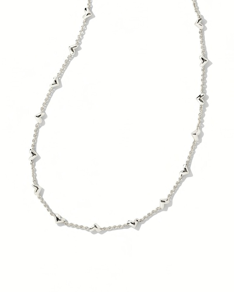 Haven Strand Necklace Rhodium Metal