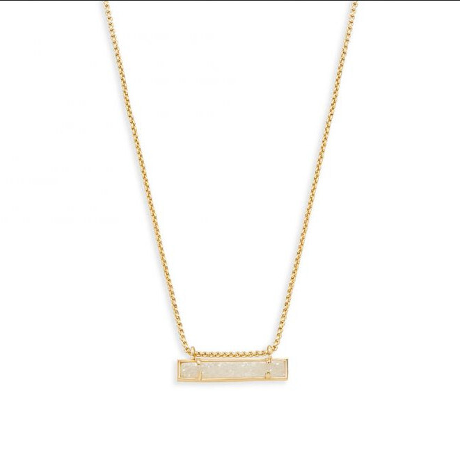 Leanor Necklace RG Iridescent Drusy