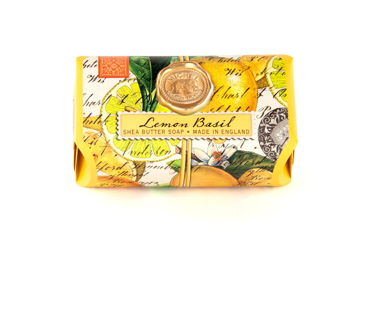 Large Bath Bar Soap Lemon Basil