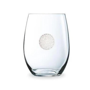 Golf Ball Stemless Wine Glass