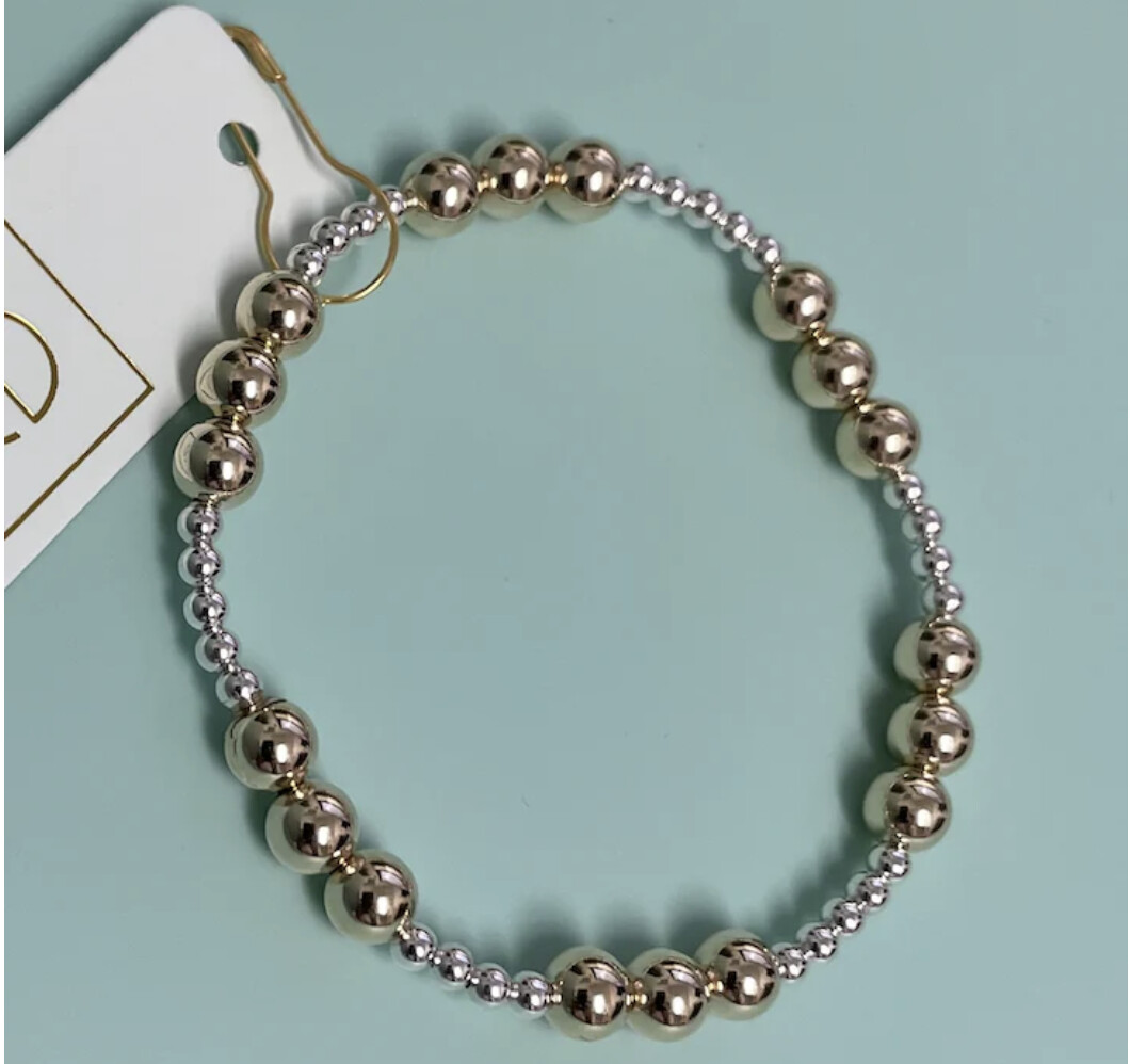 Bracelet Classic Joy Pattern Mixed Metal