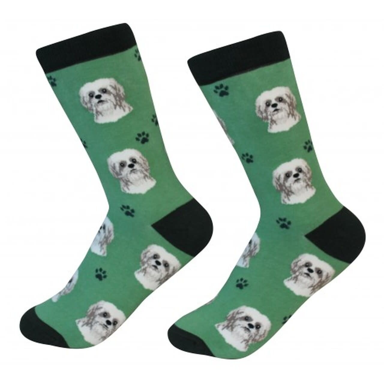 Pet Lover Unisex Socks Shih Tzu Tan