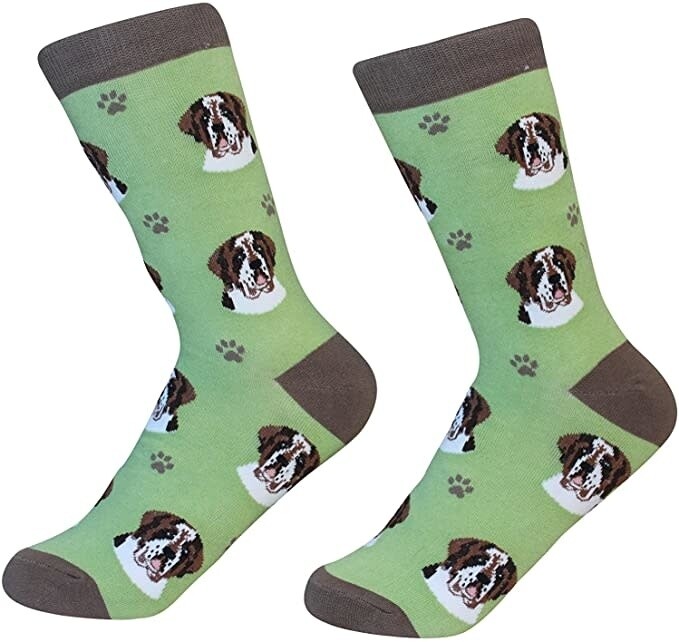 Pet Lover Unisex Socks Saint Bernard