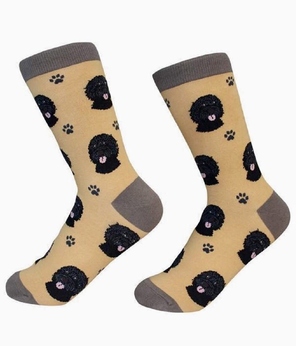 Pet Lover Unisex Socks Labradoodle Black