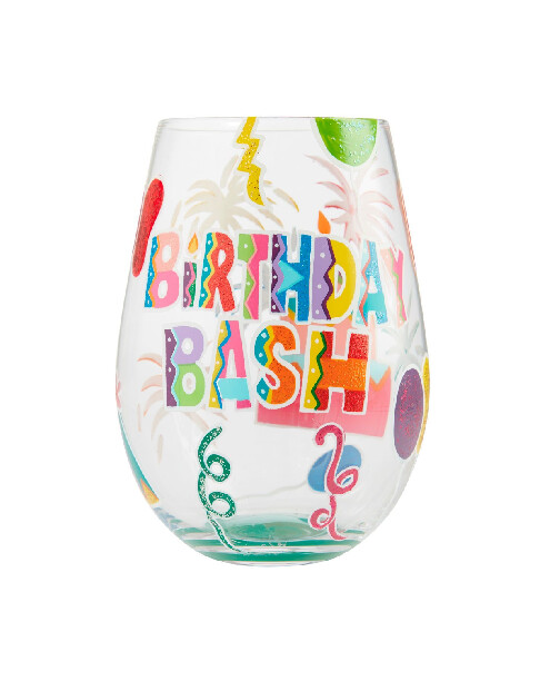 Stemless Wine Glass Birthday Bash