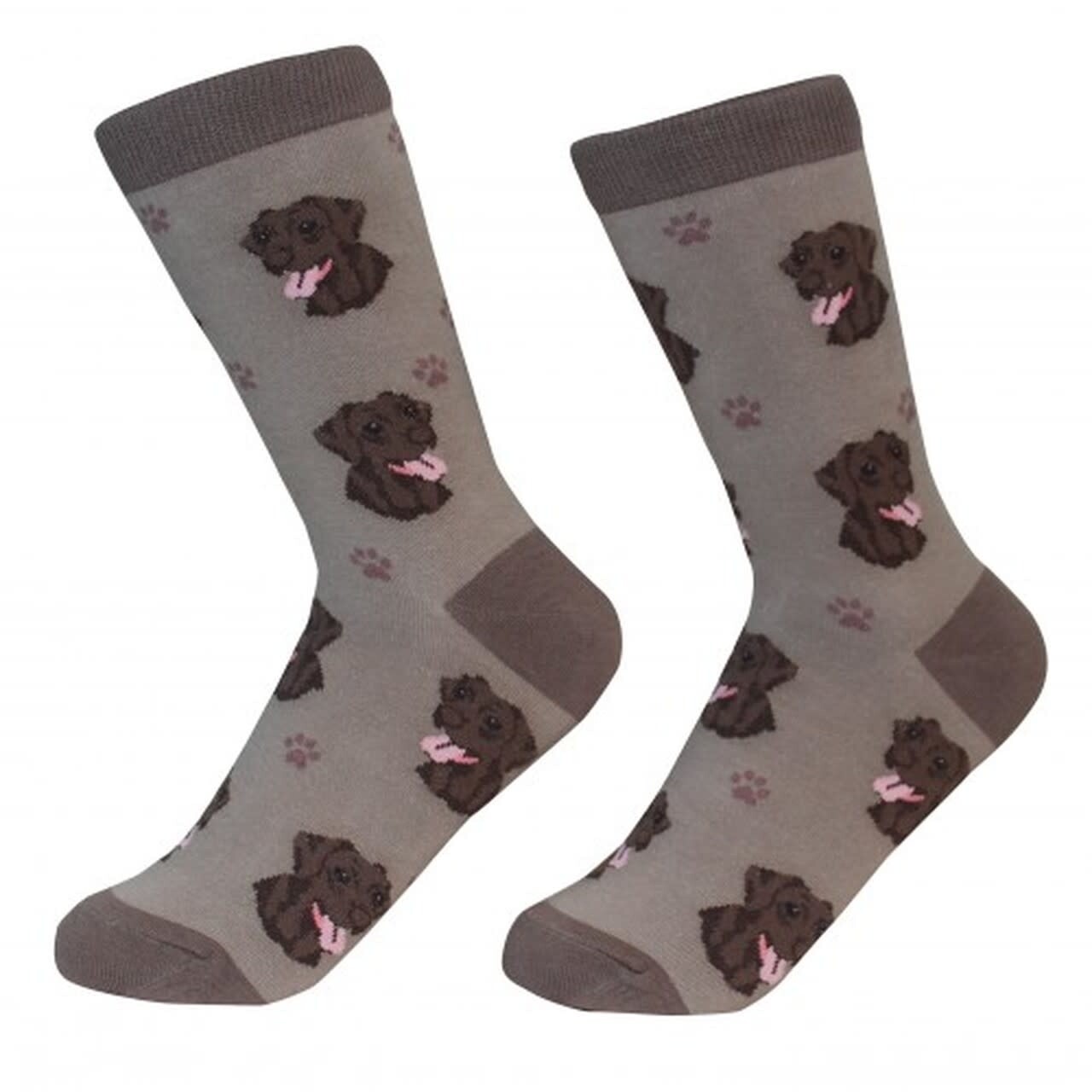 Pet Lover Unisex Socks Labrador Retriever Chocolate