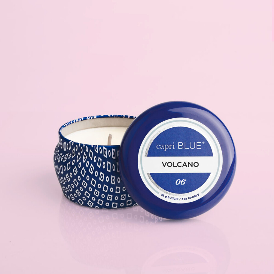 Volcano Blue Mini Tin Candle 3oz