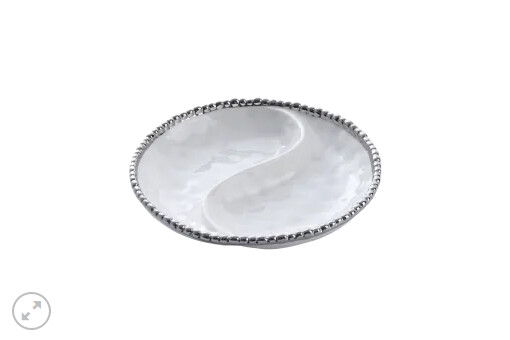 Porcelain Small 2-Section Platter