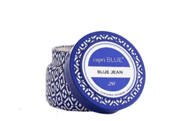 Blue Jean Printed Travel Tin 8.5 oz