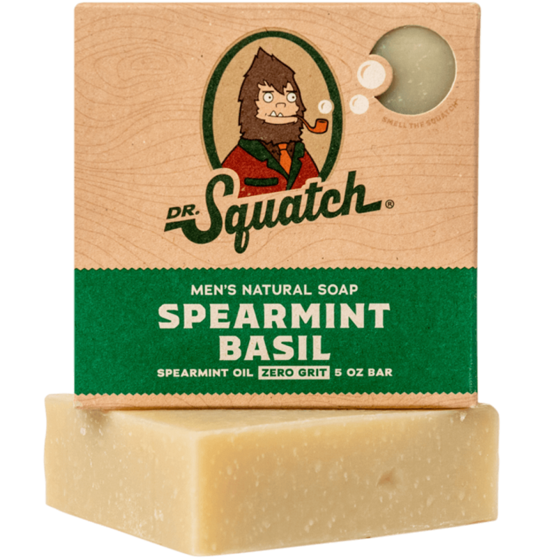 Men&#39;s Bar Soap  Spearmint Basil Scrub