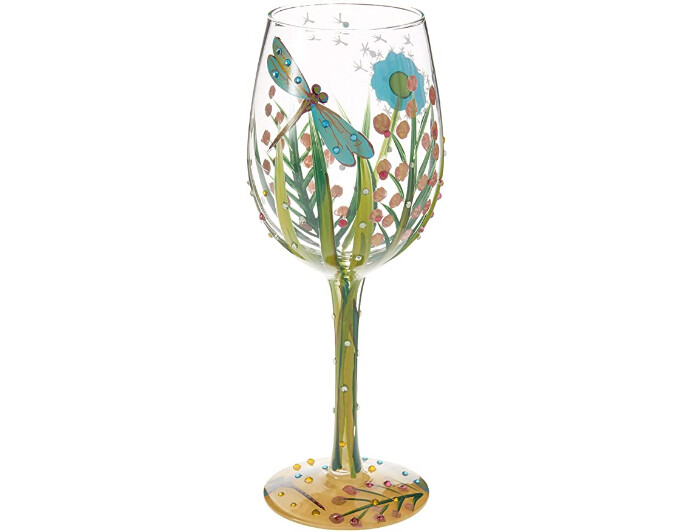 Dragonfly Wine Glass