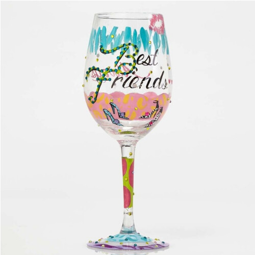 Best Friends Always Wine Glass