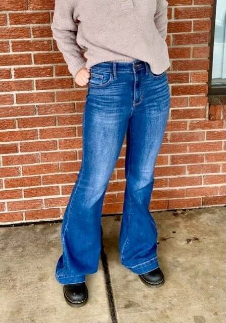 Wide Hem Flare Jean, Size: 15 | 32