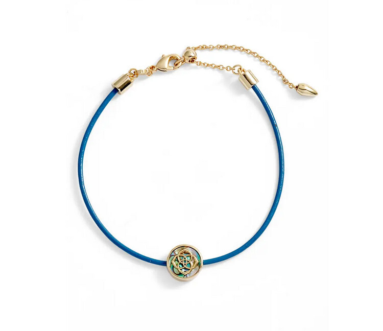 Stamped Dira Bracelet Gold Abalone Shell