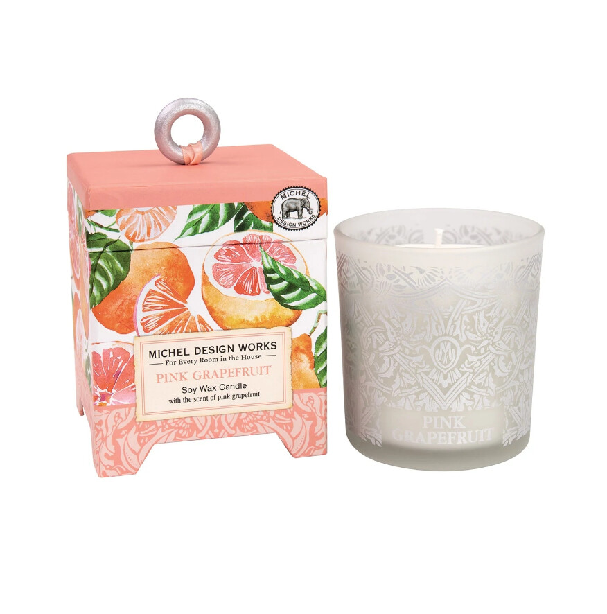 Pink Grapefruit 6.5 oz. Soy Wax Candle