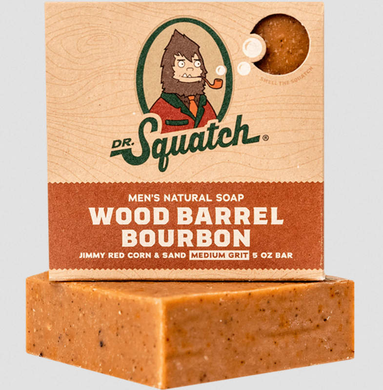 Men&#39;s Bar Soap  Wood Barrel Bourbon