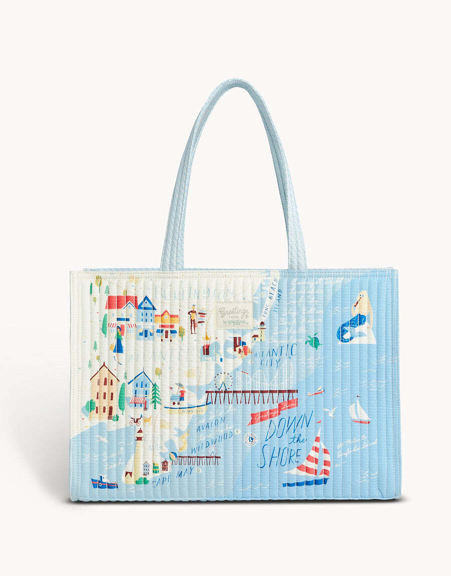 Down the Shore Quilted Market Tote