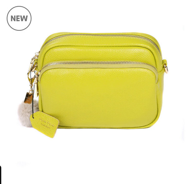 Mayfair Bag w/Pom Keychain Lime