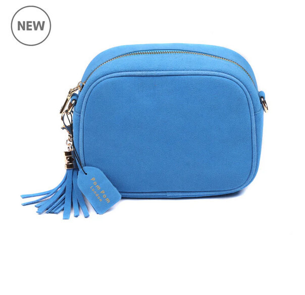 Knightsbridge Suede Bag w/Tassel Cobalt Blue