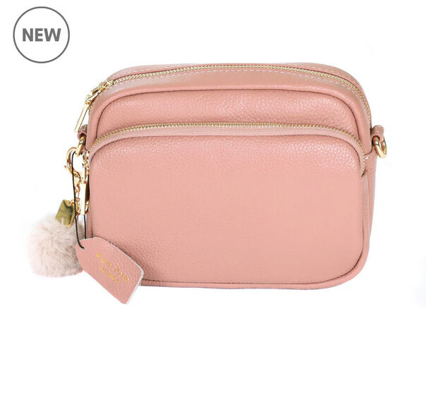 Mayfair Bag w/Pom Keychain Blush Pink