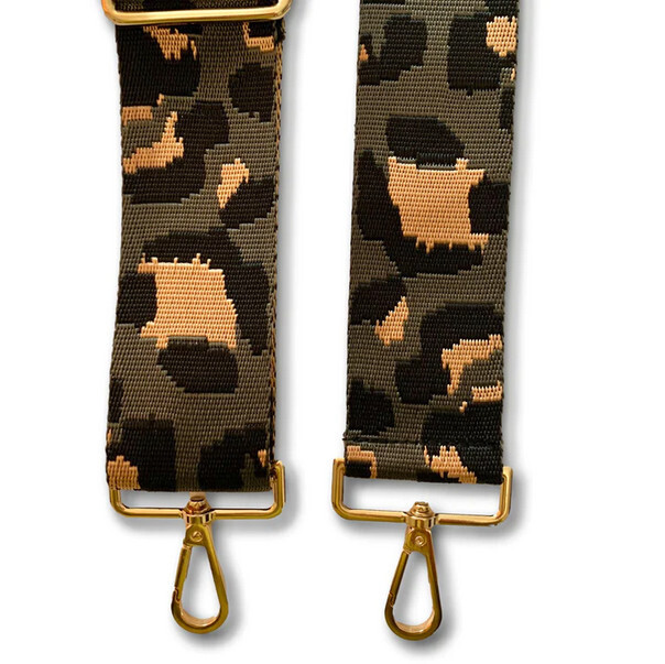 Pom Pom Strap Camouflage Charcoal