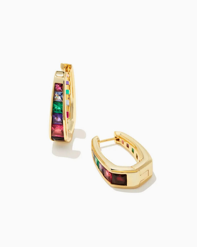 Parker Hoop Earring Gold Multi Mix
