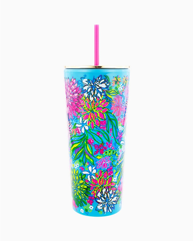 Tumbler w/Straw Walking On Sunshine