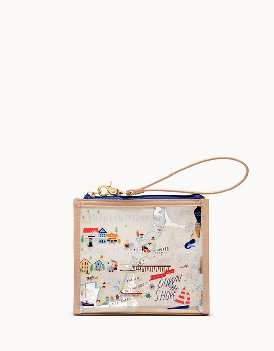 Down the Shore Clear Beach Wristlet