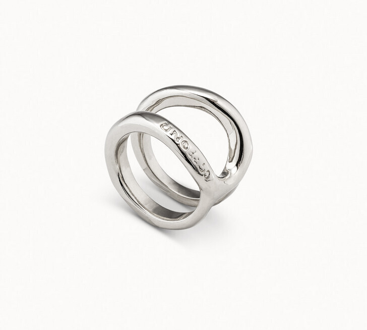 Ring Shortcut Silver Sz 15