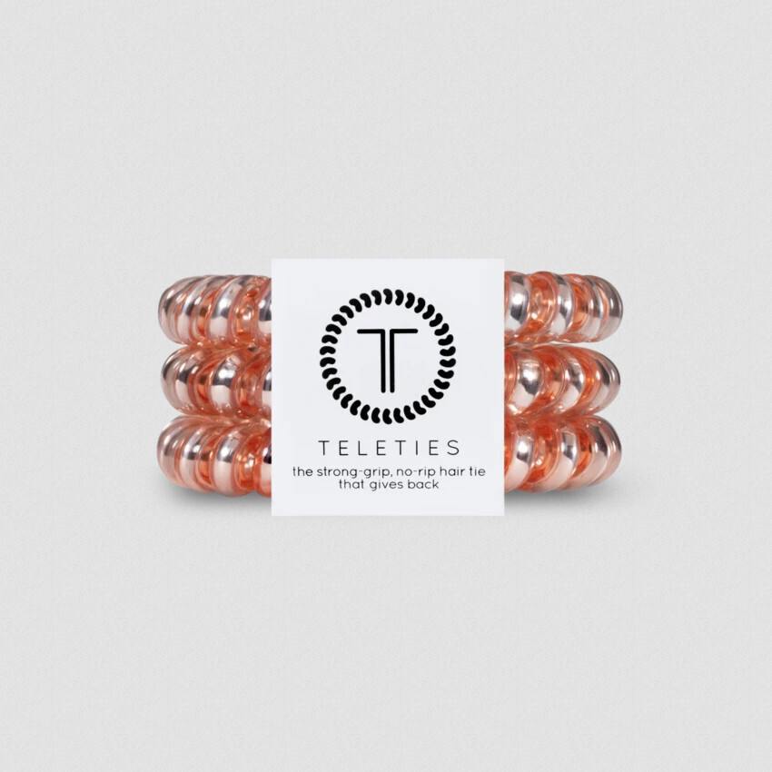 3 Pack Hair Ties Large Millennial Pink