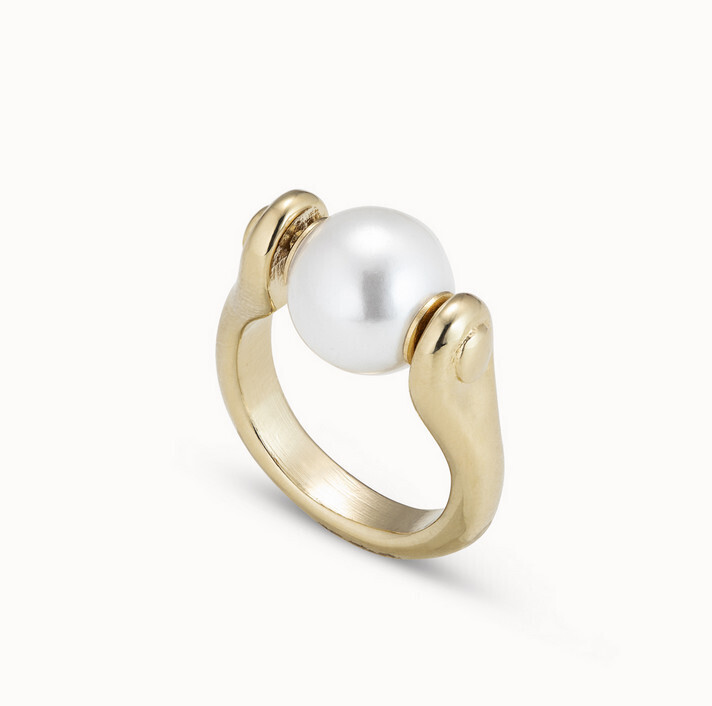 Ring Full Pearl Moon Sz 15