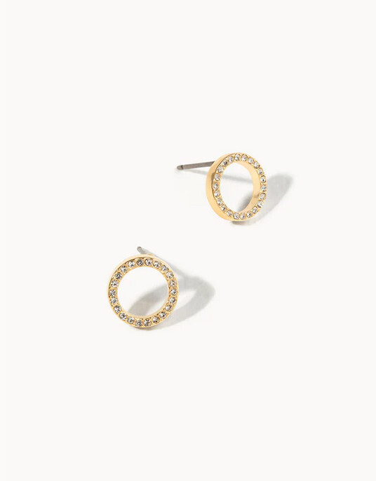 Eternity Stud Earrings Crystal