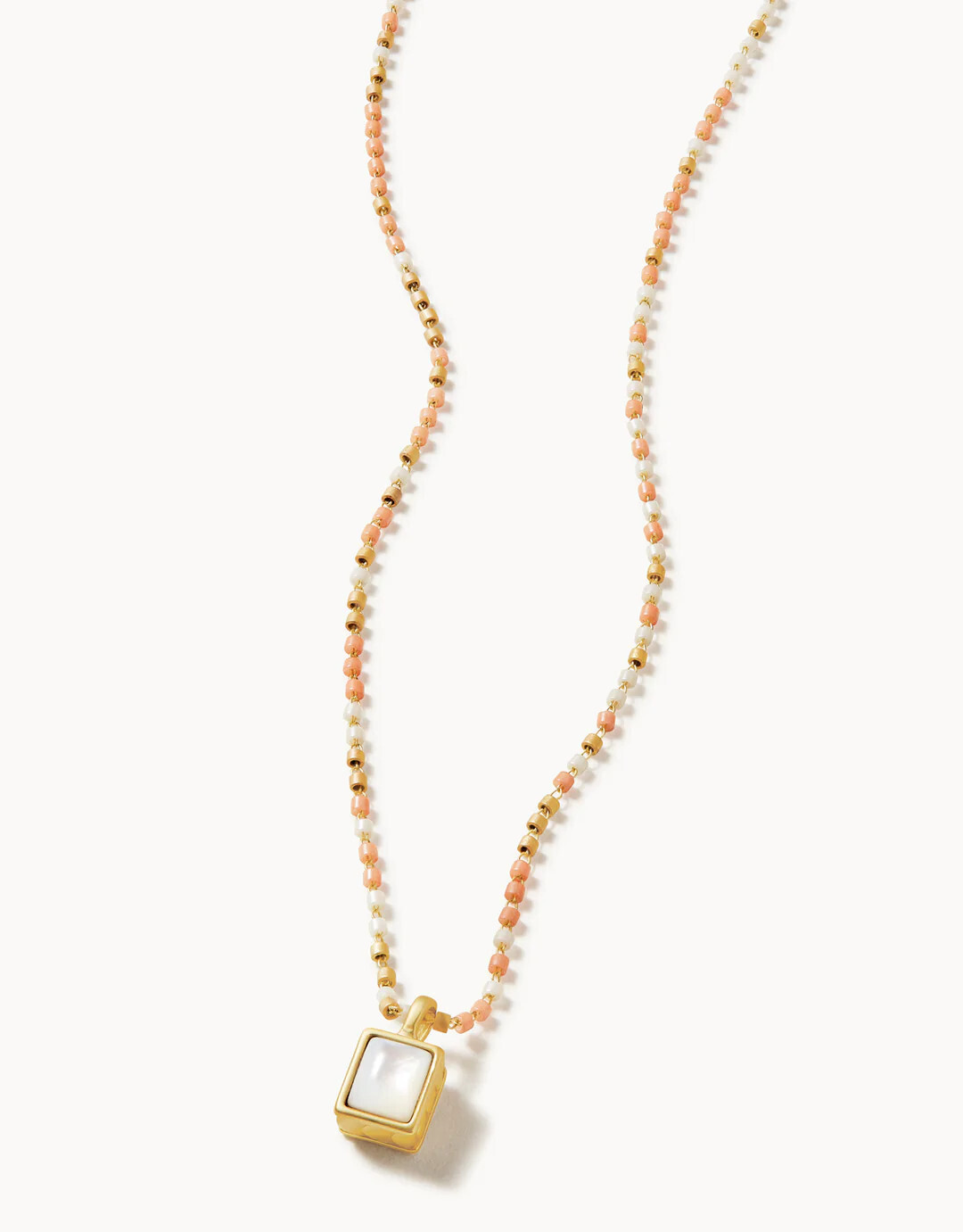 Naia Petite Beaded Necklace 16&#39; Mother-of-Pearl