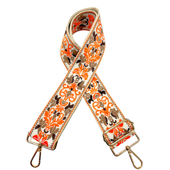Ah dnorned Strap Floral Orange/Camel