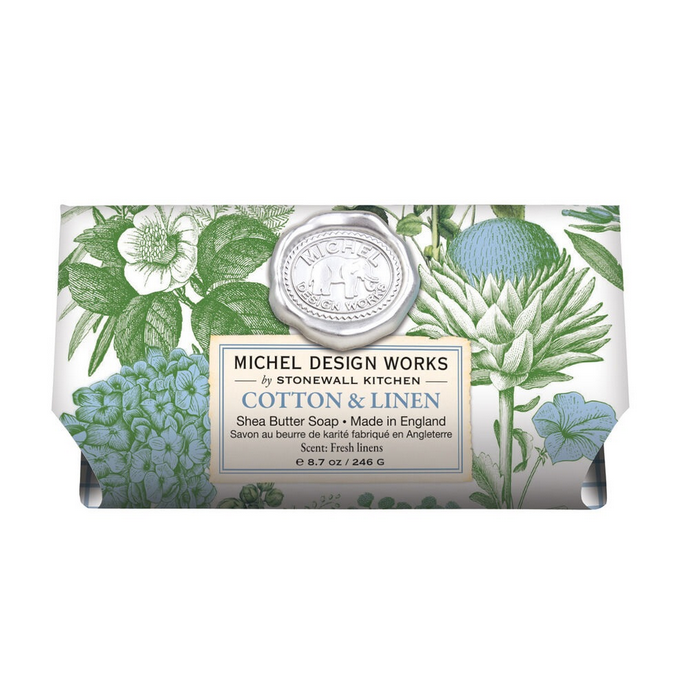 Large Bath Soap Bar Cotton &amp; Linen