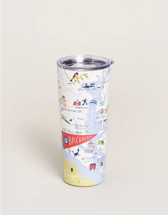 Stainless Steel Bay Dreams Tumbler 22 oz