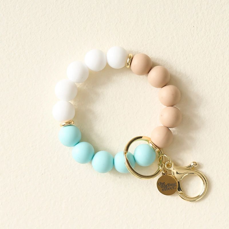 Hands Free Keychain Wristlet Sand &amp; Sea