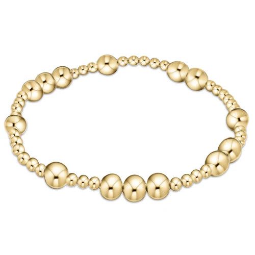 Extends Hope Unwritten 6MM Bead Bracelet Gold 7.25&quot;