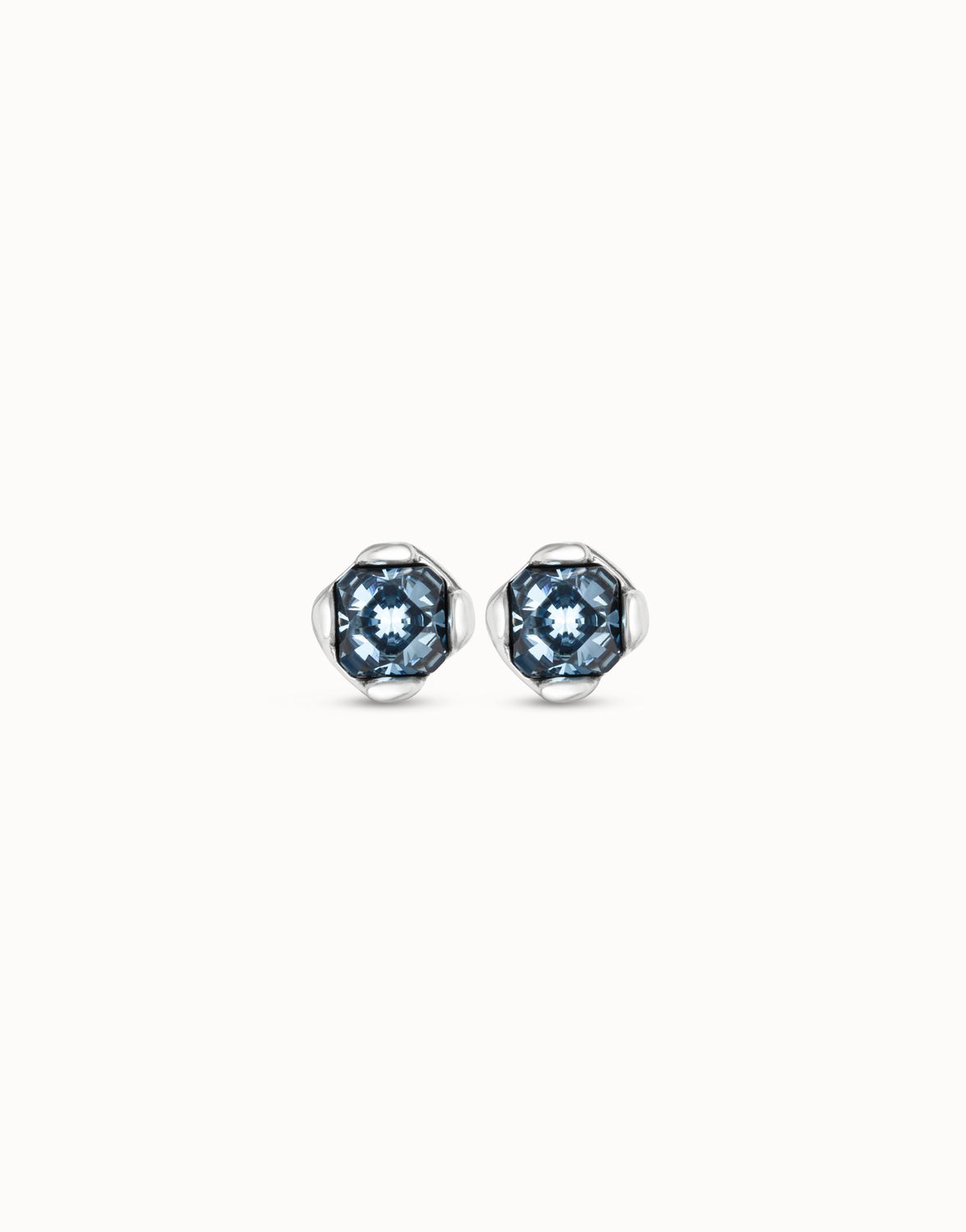 Aura Blue Silver Earrings