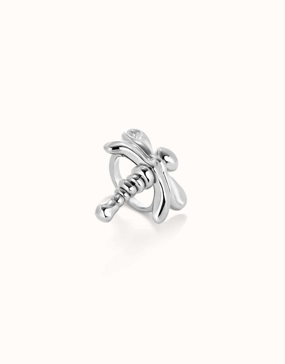 Ser Rebel Silver Dragonfly Ring SZ 7