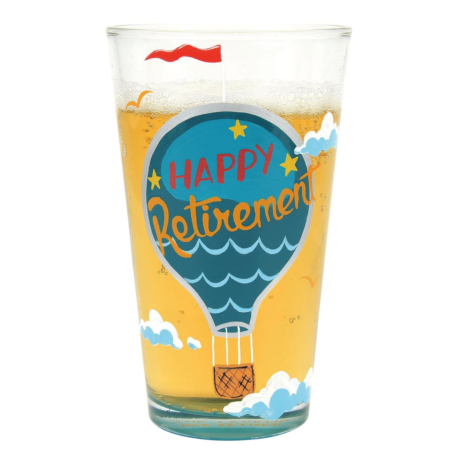Happy Retirement Beer Glass