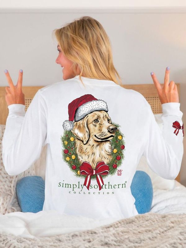 SS Merry Dog Long Sleeve White XL