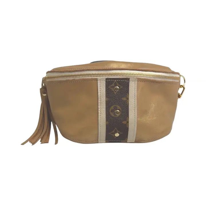 Britt Belt Bag in Bronze Leather Upcycled LV