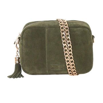 City Suede Bag Olive Green