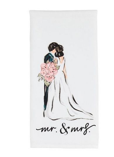 Mr &amp; Mrs Cotton Tea Towel
