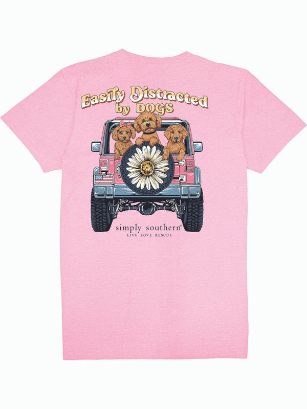 Easily Distracted by Dogs SS T-Shirt