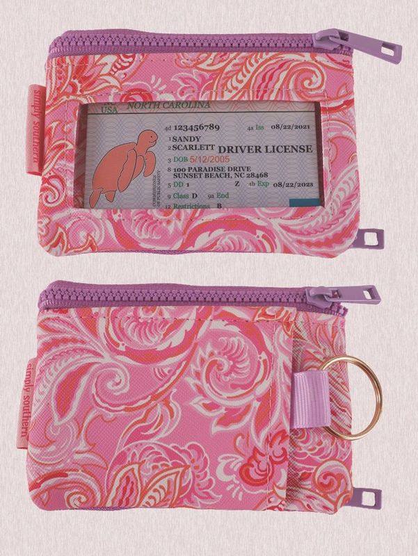 ID Wallet Pink Paisley