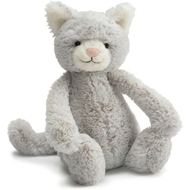 Bashful Grey Kitty Medium