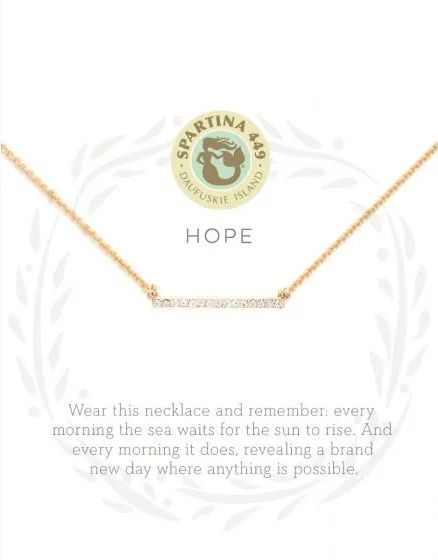 Sea La Vie Necklace Hope/Horizon Gold
