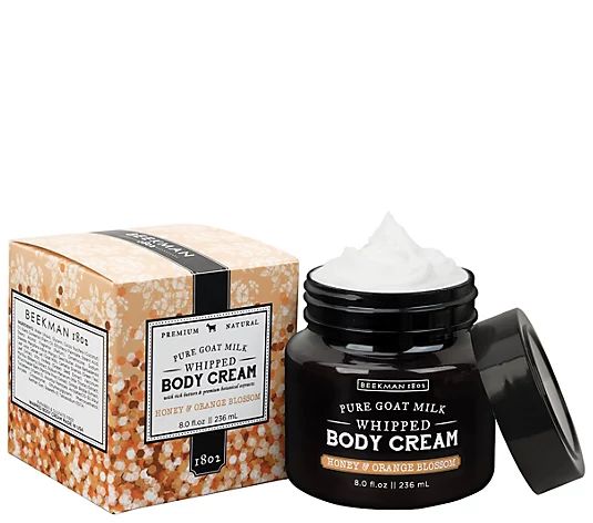Boxed Goat Milk Whipped Body Cream|Honey &amp; Orange Blossom 8 oz
